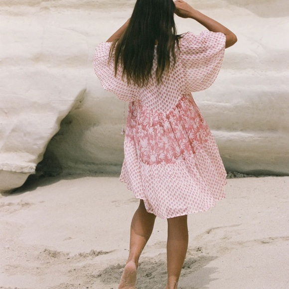 NWT Daughters of India Nora mini Dress -primrose- size: M - Picture 3 of 6